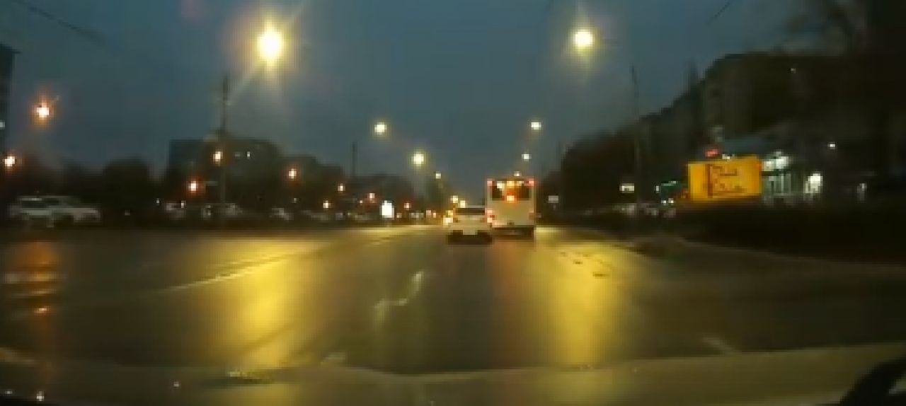 В Белгороде автобус заблудился на Харгоре из-за выделенок