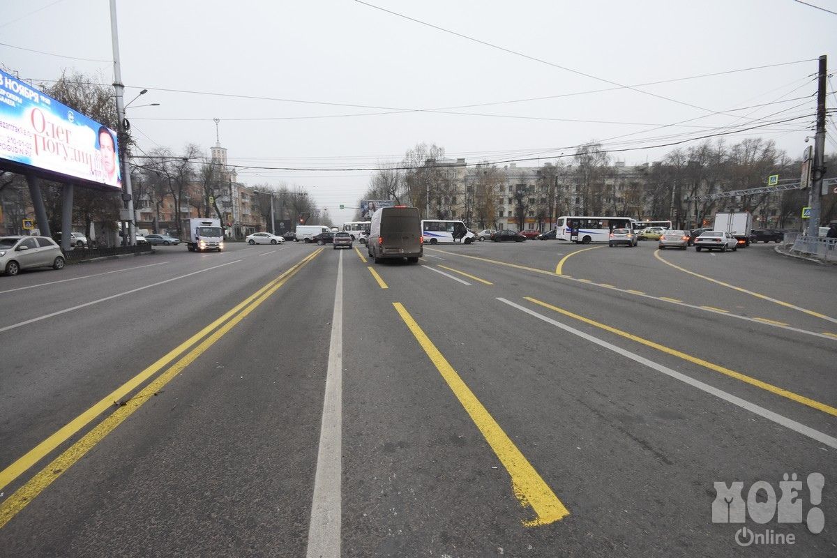 Временная разметка в Коминтерновском районе