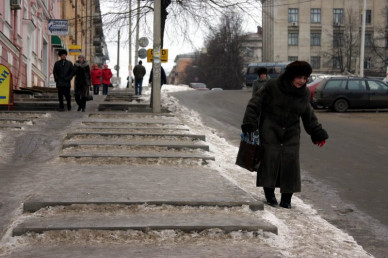 В Воронежской области травмы из-за гололёда получили 764 человека