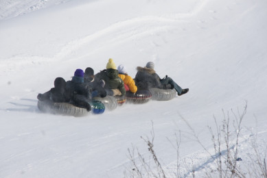 В новогодние праздники на горках парка «Динамо» пострадали три человека