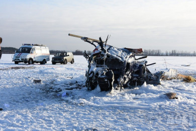 Умер один из пострадавших при падении вертолёта под Воронежем
