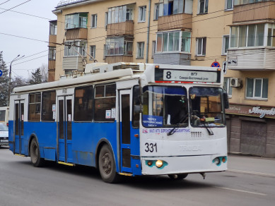 В Воронеже приостановили работу половины троллейбусных маршрутов