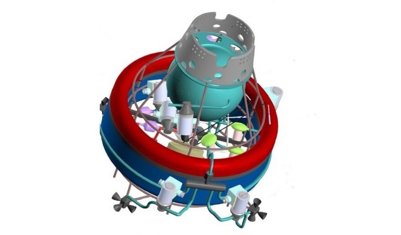 Эскиз космического буксира, который разработали в ВГТУ.