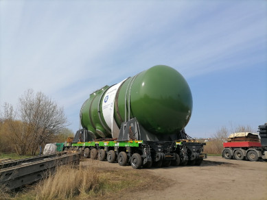 В Воронежскую область по Дону доставили атомный реактор для Курской АЭС-2