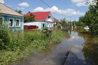 Воронежцам из затопленного переулка заплатят по 100 тысяч рублей