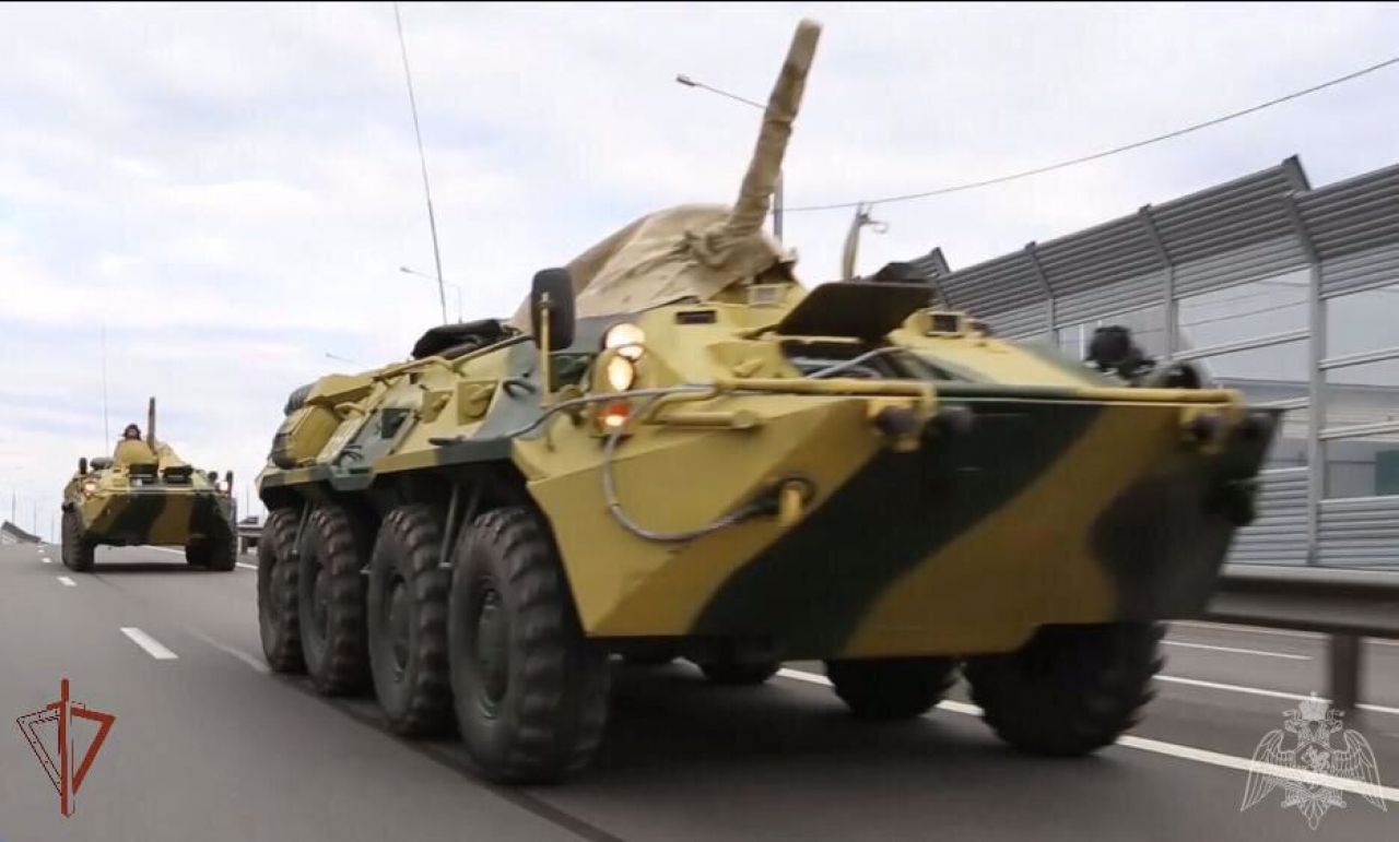 Воронежцев предупредили о колоннах военной техники на дорогах области