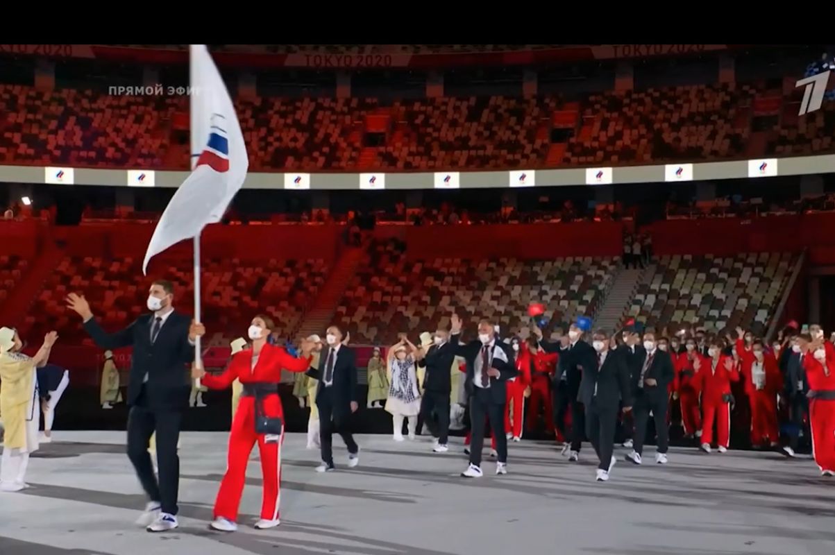 Российские спортсмены выразили протест на открытии Олимпиады в Токио