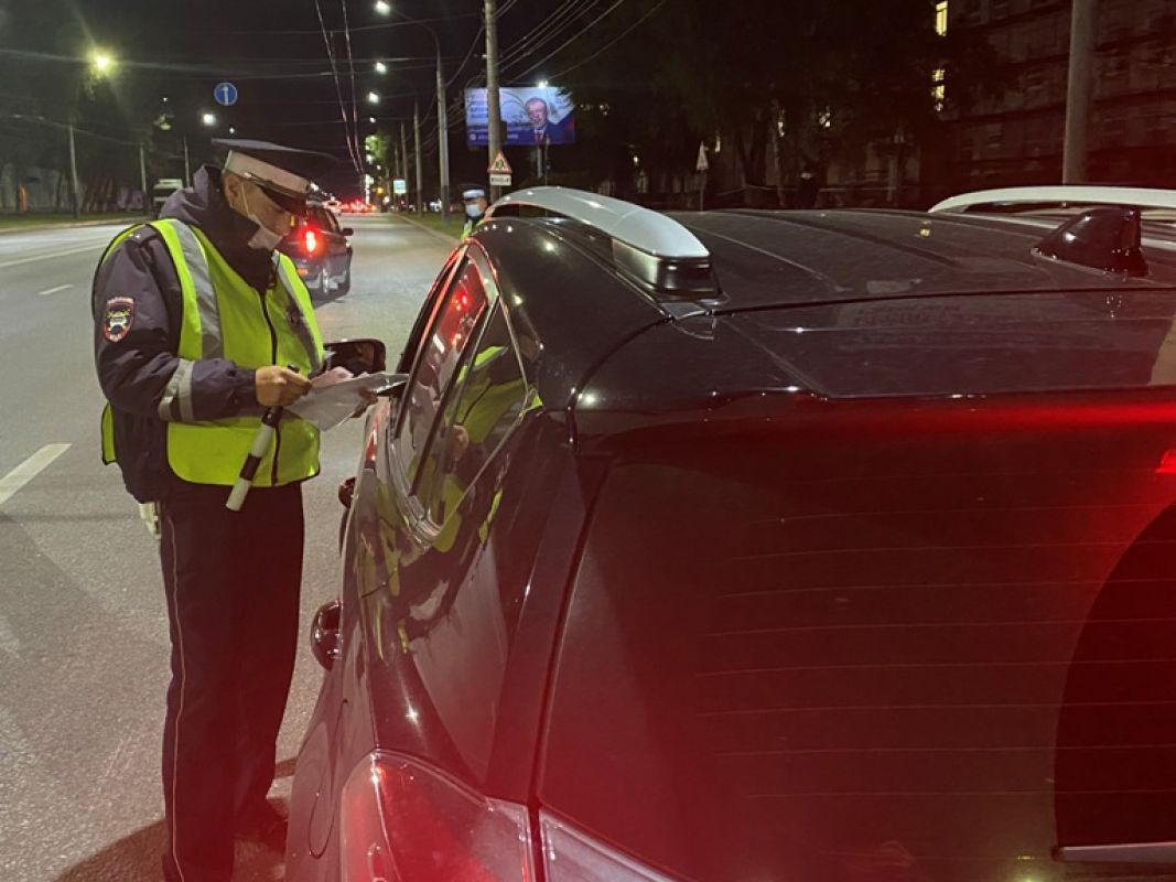 В Воронеже поймали пять пьяных водителей во время ночной проверки