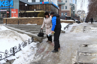 Более 1 тысячи человек пострадали из-за гололёда за неделю в Воронежской области