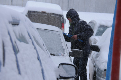 Воронежцев предупредили о метели и сильном ветре 