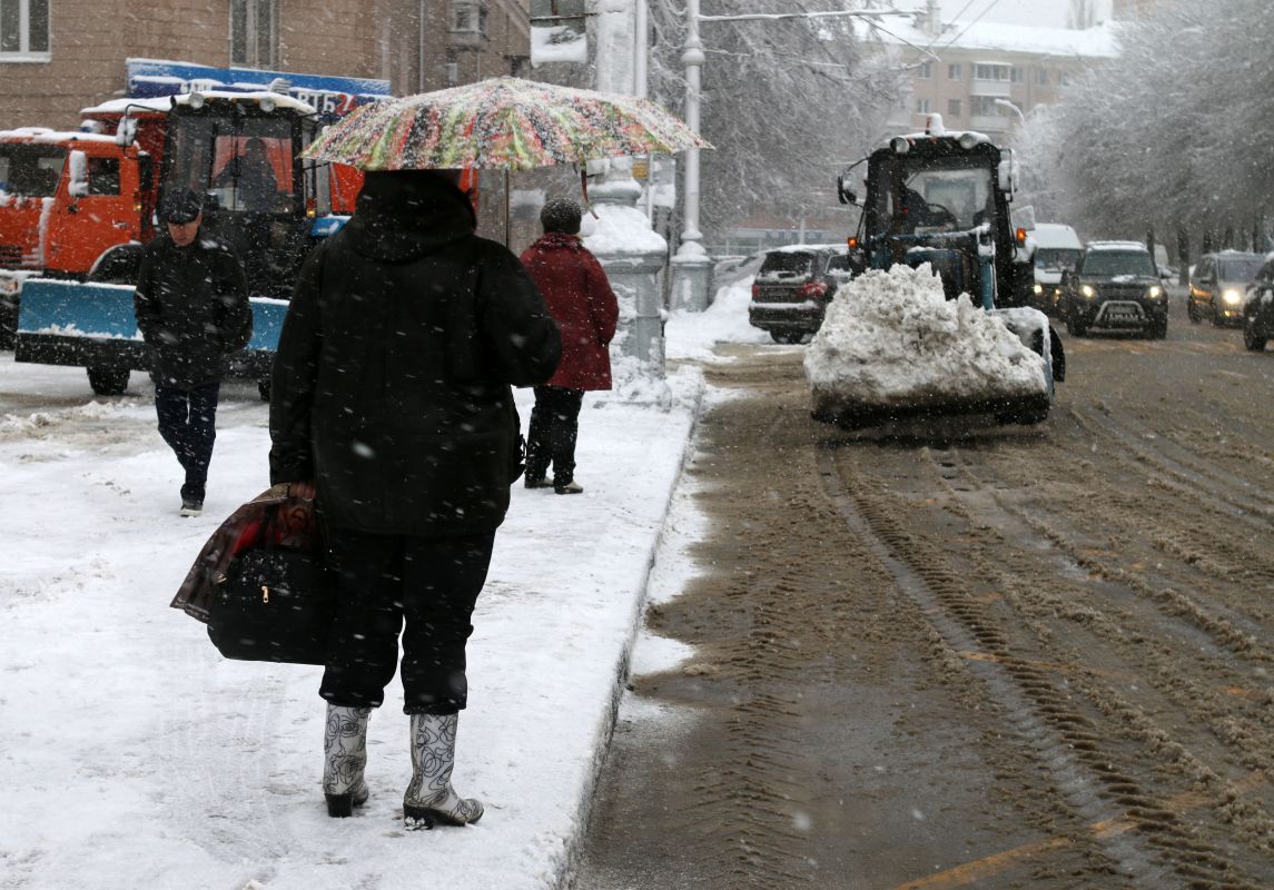 Снег в Воронеже