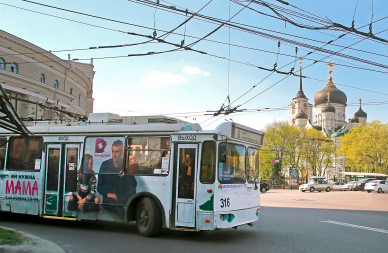 Популярный троллейбусный маршрут не работает в Воронеже вторую неделю