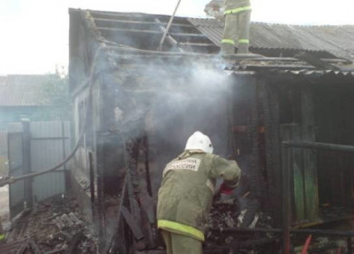 В Воронежской области при пожаре погиб пожилой мужчина