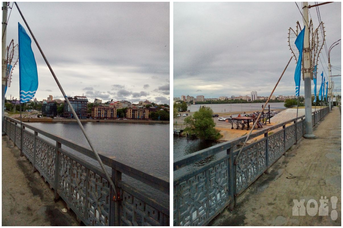 Вандалы «надругались» над&nbsp;голубыми флагами на&nbsp;Чернавском мосту