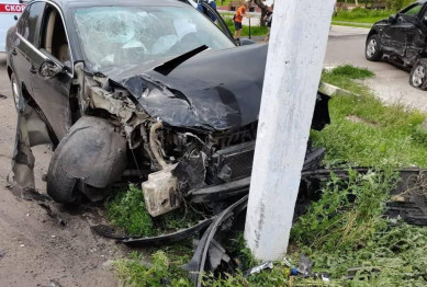 Авария с 2 иномарками произошла в Воронежской области: есть пострадавший 