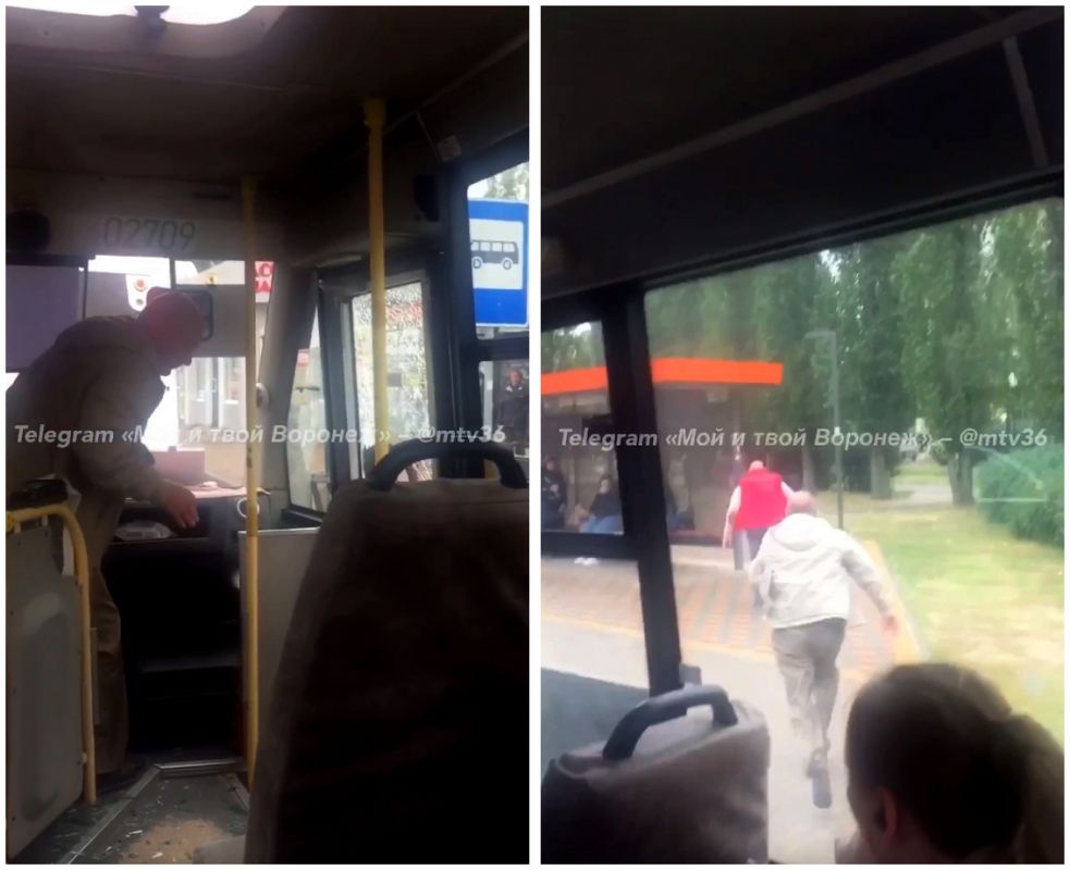 Водитель рейсового автобуса не справился с управлением и нанес повреждения