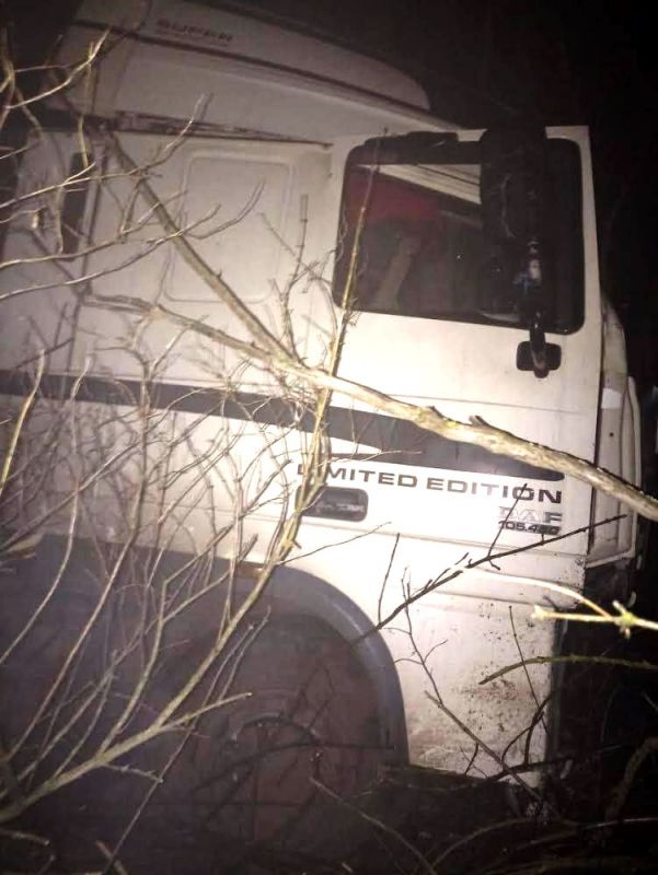 Два грузовика столкнулись на трассе в Воронежской области