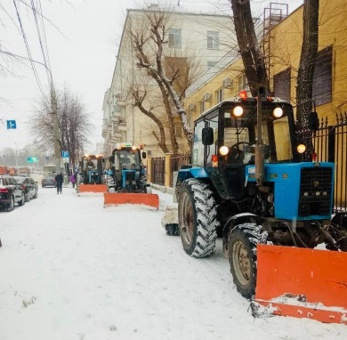 В мэрии пообещали очистить улицы Воронежа от снега «до асфальта»