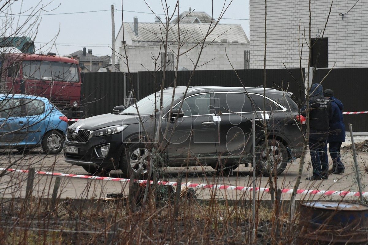 <p>Машина Николая Фролова после взрыва</p>