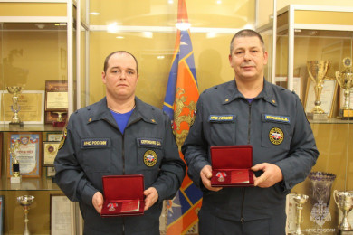 Воронежских пожарных, спасших из огня троих детей, наградили спустя 1,5 года 
