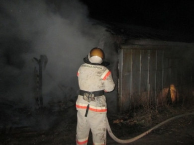 Легковушка и мотоцикл сгорели в результате пожара в Воронежской области 
