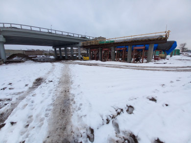 Активно идёт строительство второго нового моста на улице Остужева