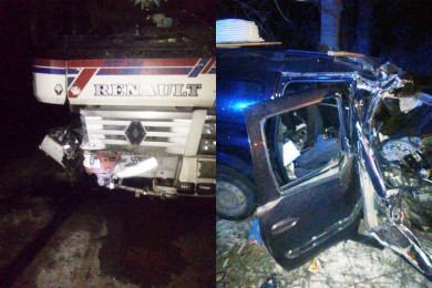 Воронежец за рулём легковушки врезался в грузовик: есть пострадавший