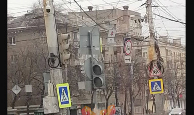 Пробки образовались в центре Воронежа из-за неработающих светофоров