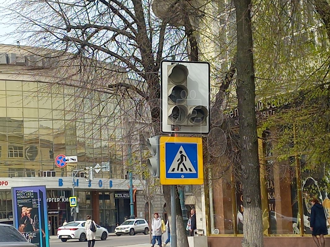 В центре Воронежа не работают светофоры