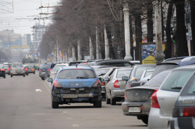 Запретят парковку около парка в центре Воронежа