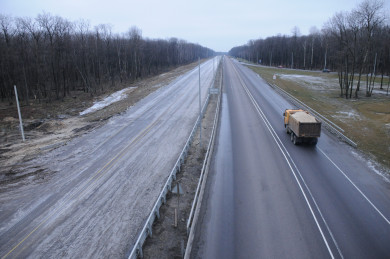 Зимний скоростной режим начал действовать на трассе М-4 в Воронежской области