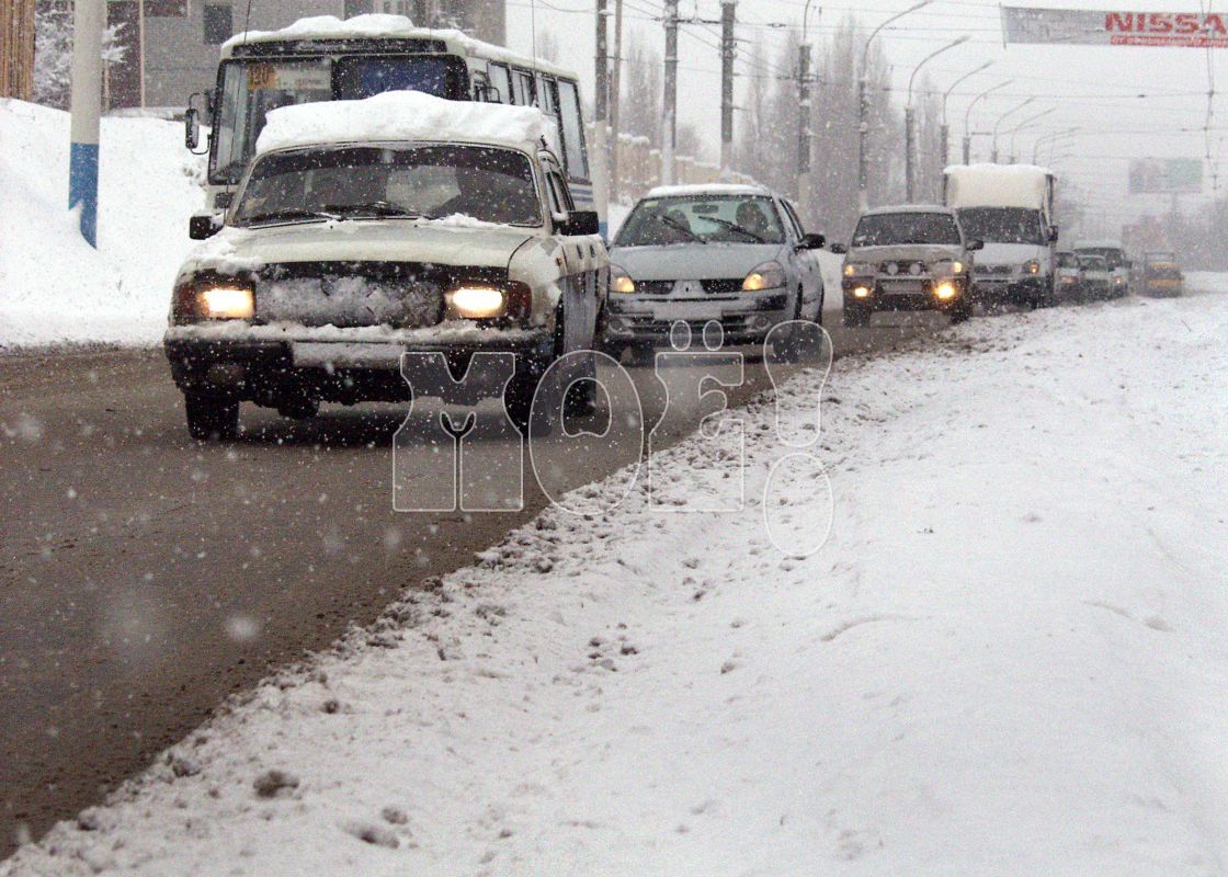 Выяснилось, сколько аварий произошло во&nbsp;время залпового снегопада в&nbsp;Воронеже