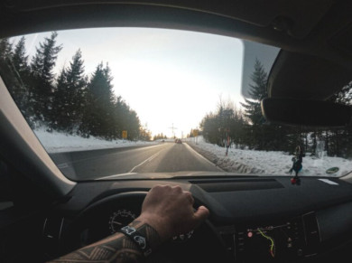 Воронежских водителей предупредили о снеге с дождём на трассе М-4 «Дон»