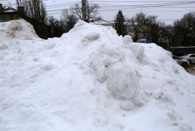 Как Воронеж загибался от снега