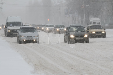 Воронежских автомобилистов предупредили о снегопаде на федеральной трассе