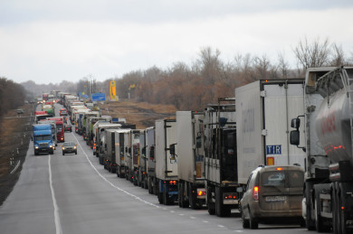 10-километровая пробка из-за ДТП образовалась в Воронежской области 