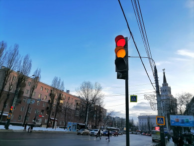 Светофор отключат на пересечении улиц в Воронеже