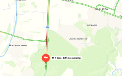 5-километровая пробка возникла на трассе в Воронежской области из-за ДТП с фурой