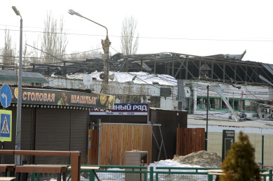 «Хорошо, что ночью». Что известно о падении обломков БПЛА на Юго-Западный рынок Воронежа