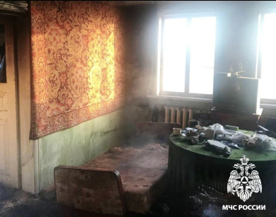 Воронежские спасатели показали фото с места пожара, унёсшего жизнь человека