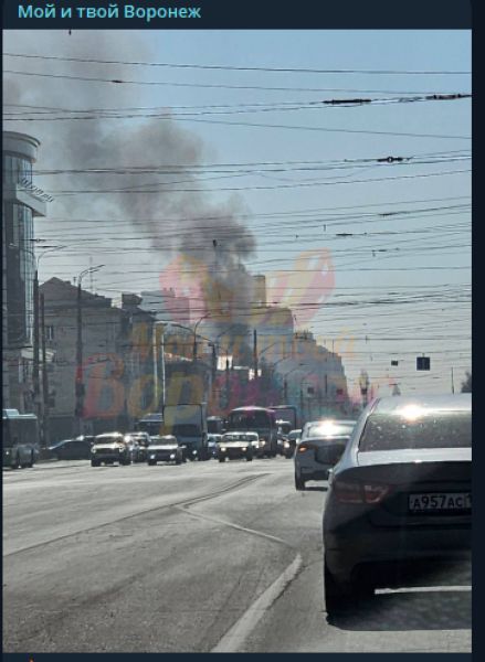 Пожар вспыхнул на стройке в Воронеже