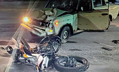 Пьяный подросток-байкер попал в больницу после аварии в Воронежской области