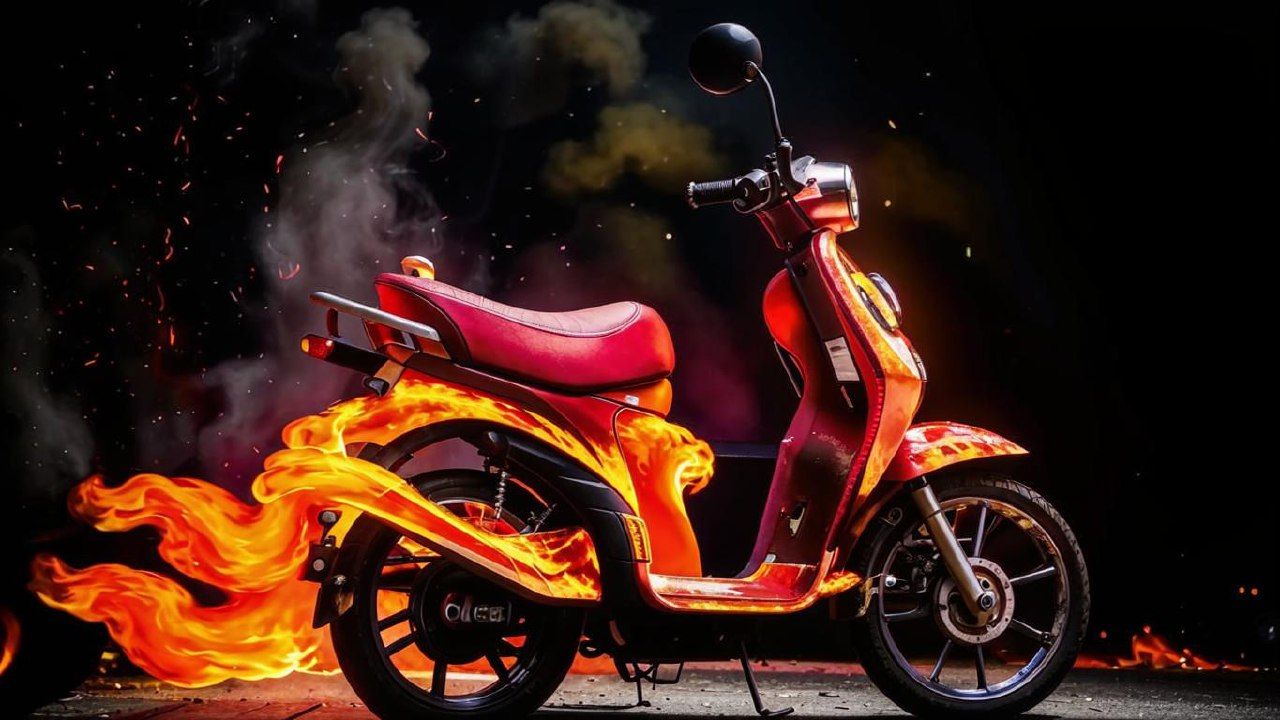 Четыре мопеда сгорели дотла вместе с&nbsp;гаражом в&nbsp;Воронежской области