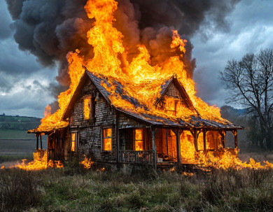 Тела двух мужчин нашли в сгоревшем доме в Воронежской области