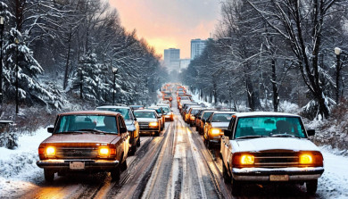 9-балльные пробки неожиданно сковали Воронеж