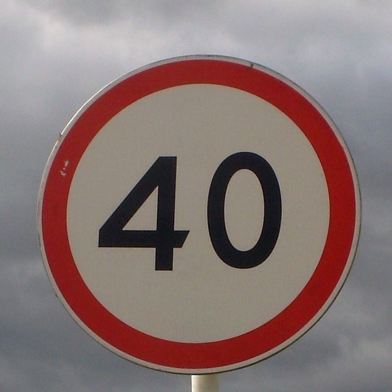 Дорожные знаки 40 км
