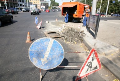 Воронежские автомобилисты возмущены ремонтом дорог в часы пик