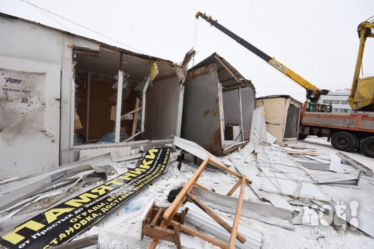 Снос Остужевского рынка займёт около недели