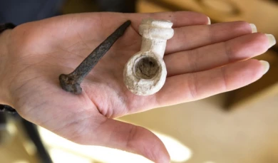 Корреспонденты «МОЁ!» нашли в Воронеже трубку, которую курили 300 лет назад