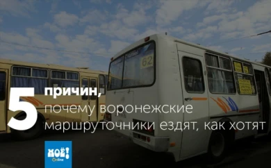 Пять причин, почему воронежские маршруточники ездят, как хотят